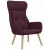 Chaise De Relaxation Violet Tissu VidaXL - Pourpre -Pas Cher Fauteuil Magasin 67893191 1
