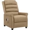 Fauteuil Inclinable électrique De Massage Cappuccino Similicuir VidaXL - Brun 1 Fauteuil Inclinable électrique De Massage Cappuccino Similicuir VidaXL - Brun -Pas Cher Fauteuil Magasin 67893237 1