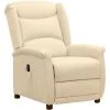 Fauteuil Inclinable électrique Crème Tissu VidaXL - Crème 1 Fauteuil Inclinable électrique Crème Tissu VidaXL - Crème -Pas Cher Fauteuil Magasin 67893241 1