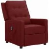 Fauteuil Inclinable électrique Rouge Bordeaux Tissu VidaXL - Rouge -Pas Cher Fauteuil Magasin 67893247 1