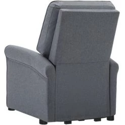 Fauteuil Inclinable Gris Foncé Tissu VidaXL - Gris -Pas Cher Fauteuil Magasin 67893269 5