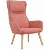 Chaise De Relaxation Rose Velours VidaXL - Rose -Pas Cher Fauteuil Magasin 67893565 1