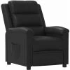 Fauteuil Inclinable Noir Similicuir VidaXL - Noir -Pas Cher Fauteuil Magasin 67893592 1