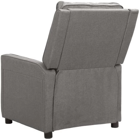 Fauteuil Inclinable électrique Gris Clair Tissu VidaXL - Gris 6 Fauteuil Inclinable électrique Gris Clair Tissu VidaXL - Gris – Image 4