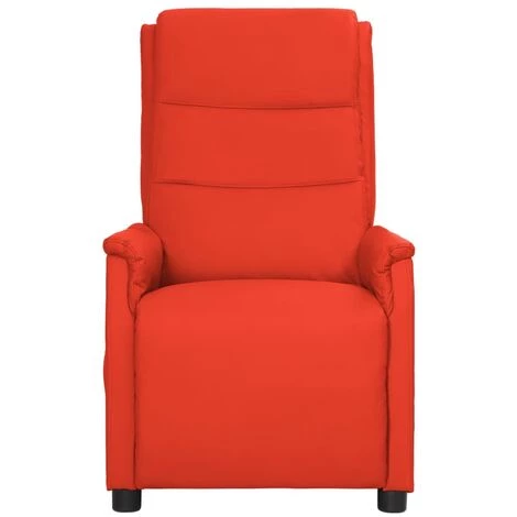 Fauteuil Inclinable électrique De Massage Rouge Similicuir VidaXL - Rouge 4 Fauteuil Inclinable électrique De Massage Rouge Similicuir VidaXL - Rouge – Image 2