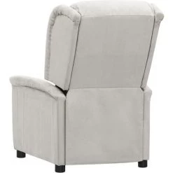 Fauteuil Inclinable électrique Gris Clair Tissu Microfibre VidaXL - Gris 10 Fauteuil Inclinable électrique Gris Clair Tissu Microfibre VidaXL - Gris -Pas Cher Fauteuil Magasin 67943837 4