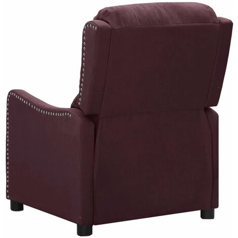 Fauteuil Inclinable électrique Violet Tissu VidaXL - Pourpre 5 Fauteuil Inclinable électrique Violet Tissu VidaXL - Pourpre – Image 3