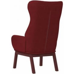 Chaise De Relaxation Rouge Bordeaux Tissu VidaXL - Rouge -Pas Cher Fauteuil Magasin 67943849 5