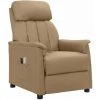 Fauteuil De Massage Inclinable électrique Cappuccino Similicuir VidaXL - Brun
