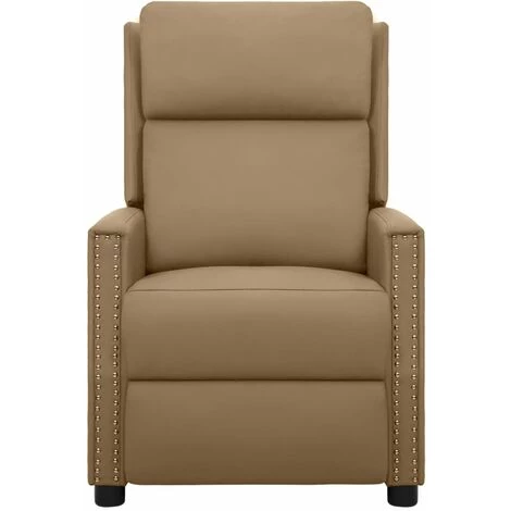 Fauteuil Inclinable électrique De Massage Cappuccino Similicuir VidaXL - Brun 4 Fauteuil Inclinable électrique De Massage Cappuccino Similicuir VidaXL - Brun – Image 2