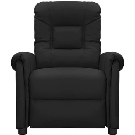 Fauteuil Inclinable électrique Noir Similicuir VidaXL - Noir 4 Fauteuil Inclinable électrique Noir Similicuir VidaXL - Noir – Image 2