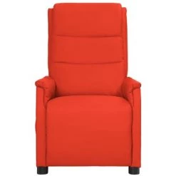 Fauteuil Inclinable électrique Rouge Similicuir VidaXL - Rouge -Pas Cher Fauteuil Magasin 67943932 2