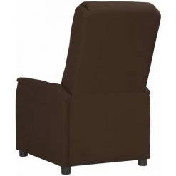 Fauteuil Inclinable électrique De Massage Marron Similicuir VidaXL - Brun -Pas Cher Fauteuil Magasin 67943938 4