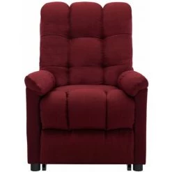 Fauteuil Inclinable Rouge Bordeaux Tissu VidaXL - Rouge 7 Fauteuil Inclinable Rouge Bordeaux Tissu VidaXL - Rouge -Pas Cher Fauteuil Magasin 67943956 2