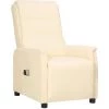 Fauteuil Inclinable électrique De Massage Crème Similicuir VidaXL - Crème 2 Fauteuil Inclinable électrique De Massage Crème Similicuir VidaXL - Crème -Pas Cher Fauteuil Magasin 67944026 1