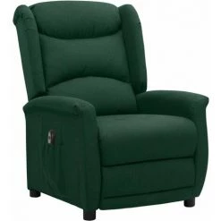 Fauteuil Inclinable électrique Vert Foncé Tissu VidaXL - Vert 9 Fauteuil Inclinable électrique Vert Foncé Tissu VidaXL - Vert -Pas Cher Fauteuil Magasin 67944030 3
