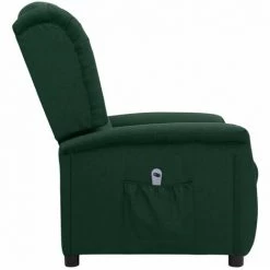Fauteuil Inclinable électrique Vert Foncé Tissu VidaXL - Vert 10 Fauteuil Inclinable électrique Vert Foncé Tissu VidaXL - Vert -Pas Cher Fauteuil Magasin 67944030 4