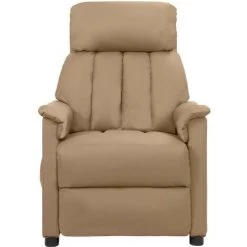 Fauteuil Inclinable électrique Cappuccino Similicuir VidaXL - Brun 8 Fauteuil Inclinable électrique Cappuccino Similicuir VidaXL - Brun -Pas Cher Fauteuil Magasin 67944033 2