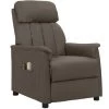Fauteuil De Massage Inclinable électrique Gris Similicuir VidaXL - Gris -Pas Cher Fauteuil Magasin 67944034 1