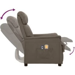 Fauteuil De Massage Inclinable électrique Gris Similicuir VidaXL - Gris 11 Fauteuil De Massage Inclinable électrique Gris Similicuir VidaXL - Gris -Pas Cher Fauteuil Magasin 67944034 5