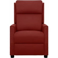Fauteuil Inclinable électrique Rouge Bordeaux Similicuir VidaXL - Rouge -Pas Cher Fauteuil Magasin 67944037 2