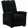 Fauteuil Inclinable Noir Tissu VidaXL - Noir -Pas Cher Fauteuil Magasin 67944044 1