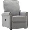 Fauteuil Inclinable Gris Clair Tissu VidaXL - Gris -Pas Cher Fauteuil Magasin 67944053 1