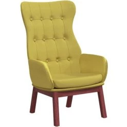 Chaise De Relaxation Vert Clair Tissu VidaXL - Vert