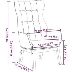 Chaise De Relaxation Vert Clair Tissu VidaXL - Vert 9 Chaise De Relaxation Vert Clair Tissu VidaXL - Vert -Pas Cher Fauteuil Magasin 67944082 3