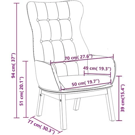 Chaise De Relaxation Vert Clair Tissu VidaXL - Vert 5 Chaise De Relaxation Vert Clair Tissu VidaXL - Vert – Image 3