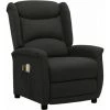 Fauteuil De Massage Inclinable électrique Noir Tissu VidaXL - Noir -Pas Cher Fauteuil Magasin 67944154 1