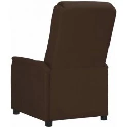 Fauteuil Inclinable électrique Marron Similicuir VidaXL - Brun -Pas Cher Fauteuil Magasin 67944158 4