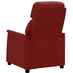 Fauteuil De Massage Inclinable électrique Bordeaux Similicuir VidaXL - Rouge -Pas Cher Fauteuil Magasin 67944170 4