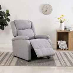 DOC&ET² Fauteuil Inclinable TV Gris Clair Tissu - Gris 9 DOC&ET² Fauteuil Inclinable TV Gris Clair Tissu - Gris -Pas Cher Fauteuil Magasin 68110159 3