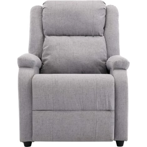 DOC&ET² Fauteuil Inclinable TV Gris Clair Tissu - Gris 7 DOC&ET² Fauteuil Inclinable TV Gris Clair Tissu - Gris – Image 5