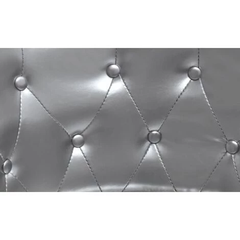 DOC&ET² Fauteuil Argenté Similicuir - Argent 5 DOC&ET² Fauteuil Argenté Similicuir - Argent – Image 3