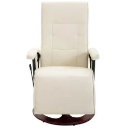 DOC&ET² Fauteuil TV Pivotant Crème Similicuir - Crème 9 DOC&ET² Fauteuil TV Pivotant Crème Similicuir - Crème -Pas Cher Fauteuil Magasin 68110243 3