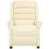 DOC&ET² Fauteuil Inclinable Crème Similicuir - Crème 2 DOC&ET² Fauteuil Inclinable Crème Similicuir - Crème -Pas Cher Fauteuil Magasin 68110309 1