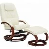DOC&ET² Fauteuil Inclinable Avec Repose-pied Blanc Cassé Similicuir - Blanc 1 DOC&ET² Fauteuil Inclinable Avec Repose-pied Blanc Cassé Similicuir - Blanc -Pas Cher Fauteuil Magasin 68111489 1