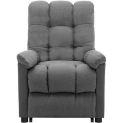 Fauteuil Inclinable De Massage Gris Clair Tissu VidaXL - Gris 8 Fauteuil Inclinable De Massage Gris Clair Tissu VidaXL - Gris -Pas Cher Fauteuil Magasin 68293025 2