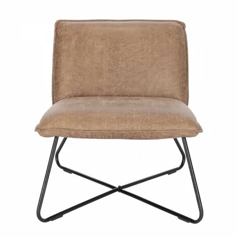 AUTRES Fauteuil Bas IVO - Tissu Marron - Style Contemporain - L 63 X P 75 X H 70 Cm 3 AUTRES Fauteuil Bas IVO - Tissu Marron - Style Contemporain - L 63 X P 75 X H 70 Cm