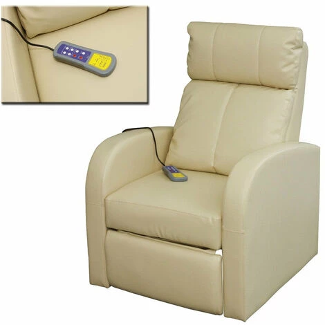 HELLOSHOP26 Fauteuil De Massage Confort Relaxant Massage Chauffage Massant Détente Beige - Beige 6 HELLOSHOP26 Fauteuil De Massage Confort Relaxant Massage Chauffage Massant Détente Beige - Beige â Image 4