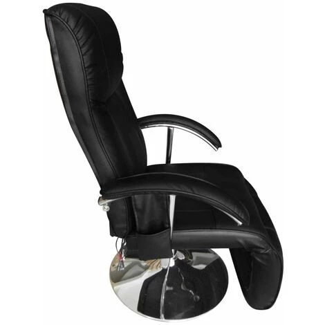 HELLOSHOP26 Fauteuil De Massage Confort Relaxant Massage Massant Détente Noir - Noir 4 HELLOSHOP26 Fauteuil De Massage Confort Relaxant Massage Massant Détente Noir - Noir – Image 2
