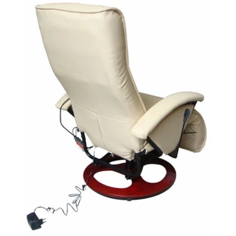 HELLOSHOP26 Fauteuil De Massage Confort Relaxant Massage Massant Détente Beige - Beige 5 HELLOSHOP26 Fauteuil De Massage Confort Relaxant Massage Massant Détente Beige - Beige – Image 3