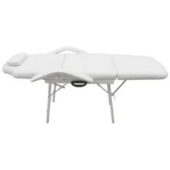 VidaXL Fauteuil De Massage Pour Traitement Facial Simili-cuir Blanc - Blanc -Pas Cher Fauteuil Magasin 731640 4