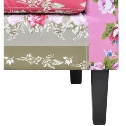 VidaXL Fauteuil Avec Design De Patchwork Tissu - Multicolore -Pas Cher Fauteuil Magasin 733229 4