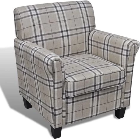 Fauteuil Avec Coussin Tissu Crème VidaXL 4 Fauteuil Avec Coussin Tissu Crème VidaXL – Image 2