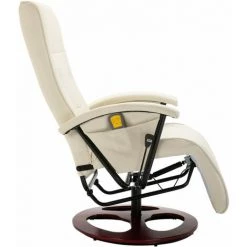 VidaXL Fauteuil De Massage Similicuir Blanc Crème - Crème 10 VidaXL Fauteuil De Massage Similicuir Blanc Crème - Crème -Pas Cher Fauteuil Magasin 734854 4