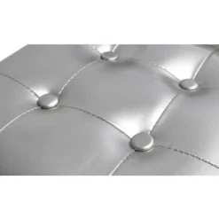 Fauteuil Avec Repose-pied Similicuir Argenté VidaXL -Pas Cher Fauteuil Magasin 734999 4