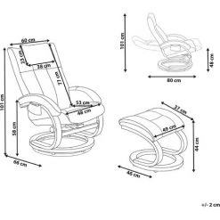 BELIANI Fauteuil Massant Et Chauffant En Cuir PU Beige - Beige 8 BELIANI Fauteuil Massant Et Chauffant En Cuir PU Beige - Beige -Pas Cher Fauteuil Magasin 8464140 3
